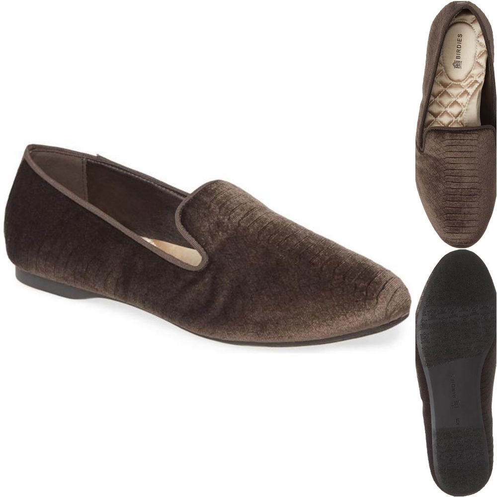 Birdies Charcoal Python Embossed Starling Loafer … - image 2